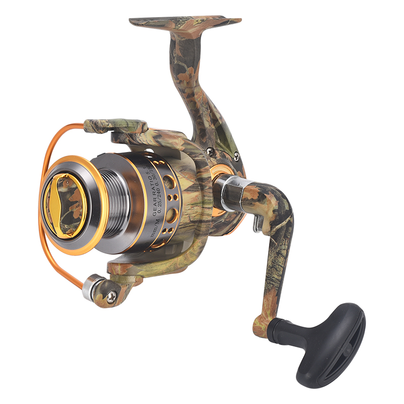 Lightweight Baitcasting Fishing Reel with Plastic Folding Handle