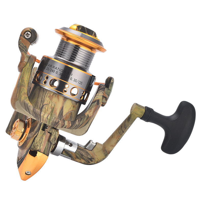 Lightweight Baitcasting Fishing Reel with Plastic Folding Handle