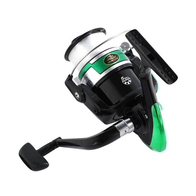 Plastic T Knob Metal Fishing Reel with Large Arbor Design